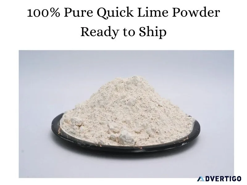 100% pure quick lime powder – ready to ship