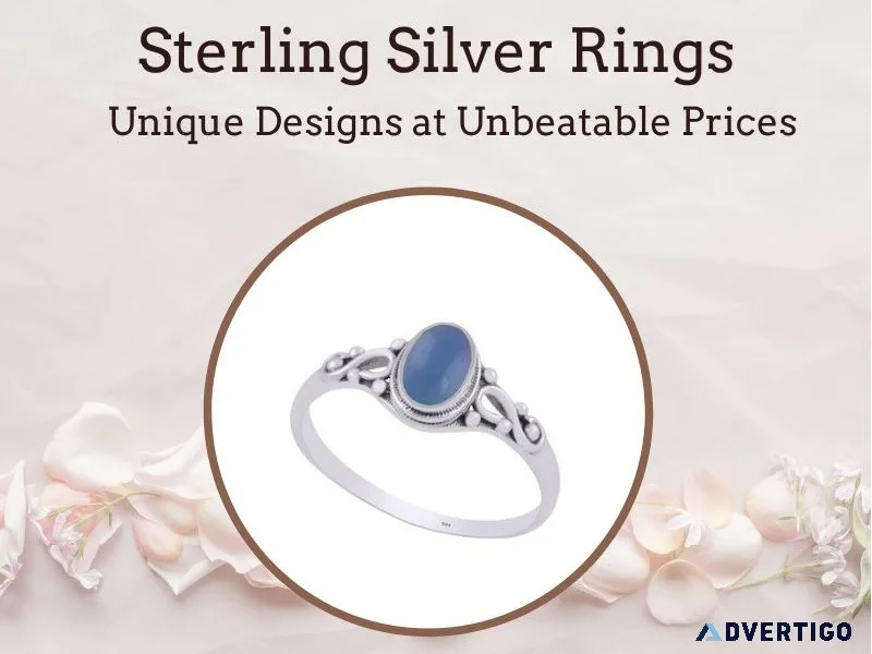 Sterling silver rings: unique designs at unbeatable prices