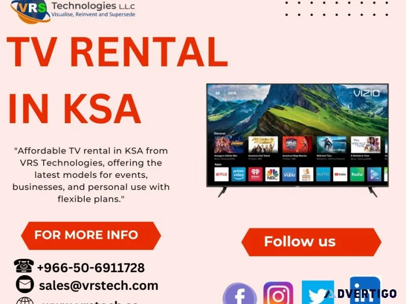 What makes tv rental in ksa the best option for events?