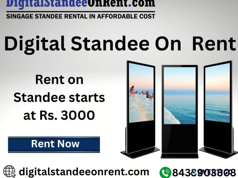 Digital standee on rent at rs 3000 only in mumbai