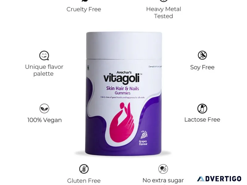 Vitagoli gummies to fix hair loss
