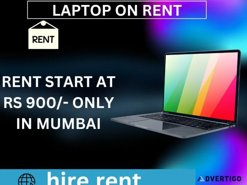 Laptop on rent at rs 900/- only in mumbai