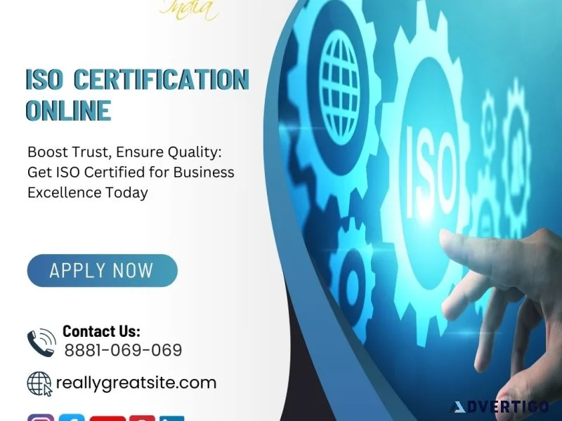 Some benefits of applying for iso certification online