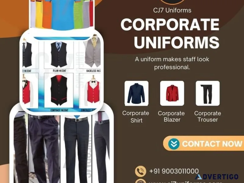 Corporate supplier uniforms in chennai