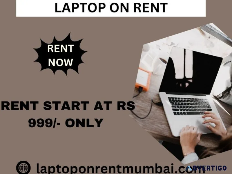 Laptop on rent at rs 999/- only in mumbai
