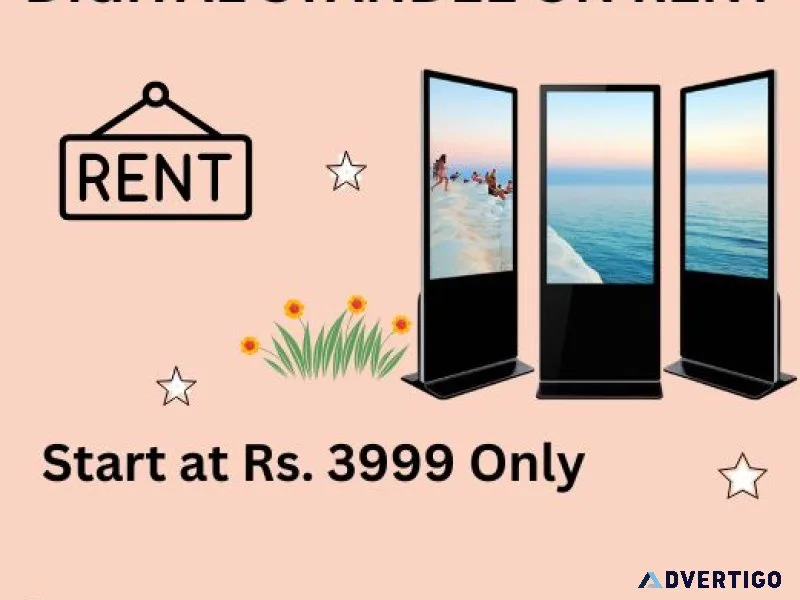 Digital standee on rent in mumbai at rs 3999