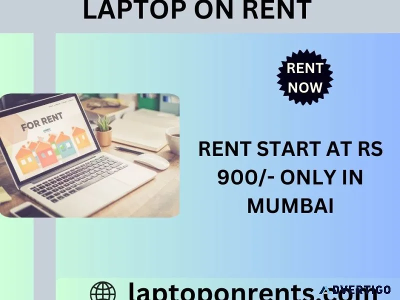 Laptop on rent at rs 900/- only in mumbai