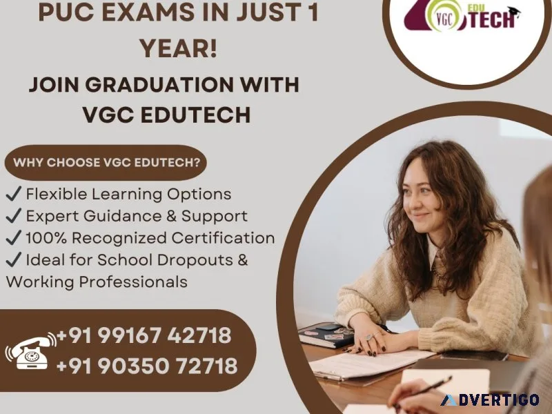 Fast-track your 10th & puc success with vgc edutech