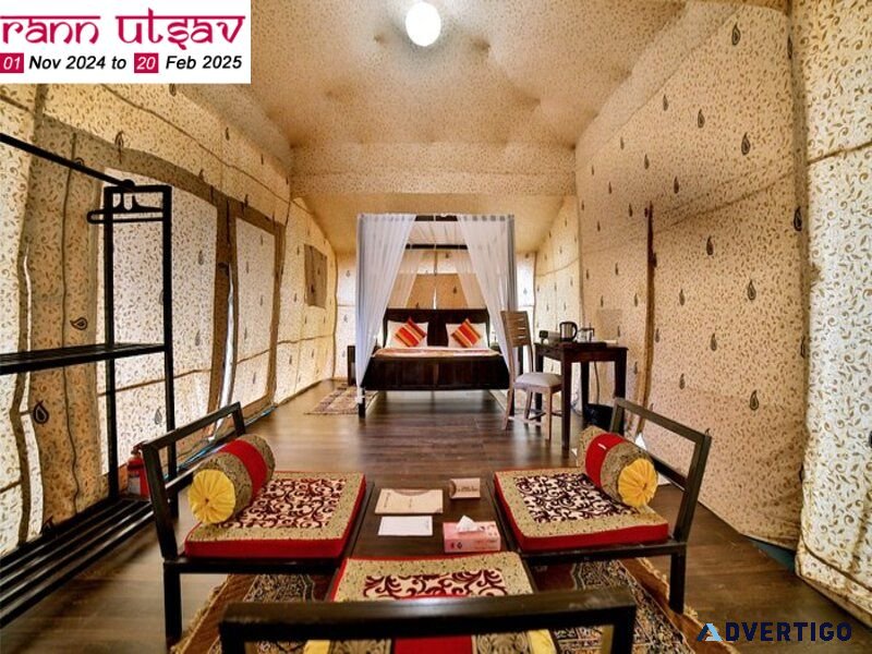 Book accommodation for kutch rann utsav online 2024-25
