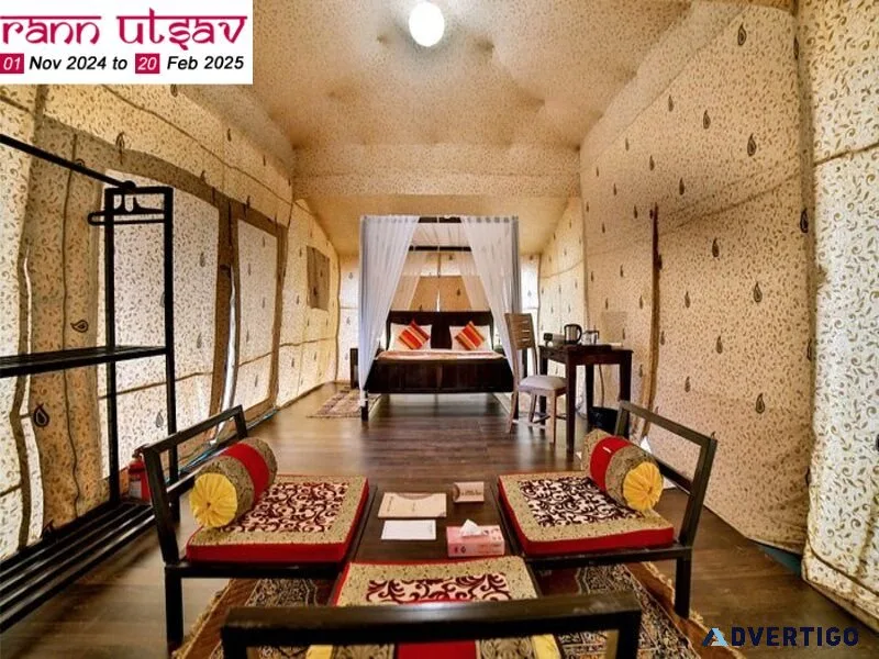 Book accommodation for kutch rann utsav online 2024-25