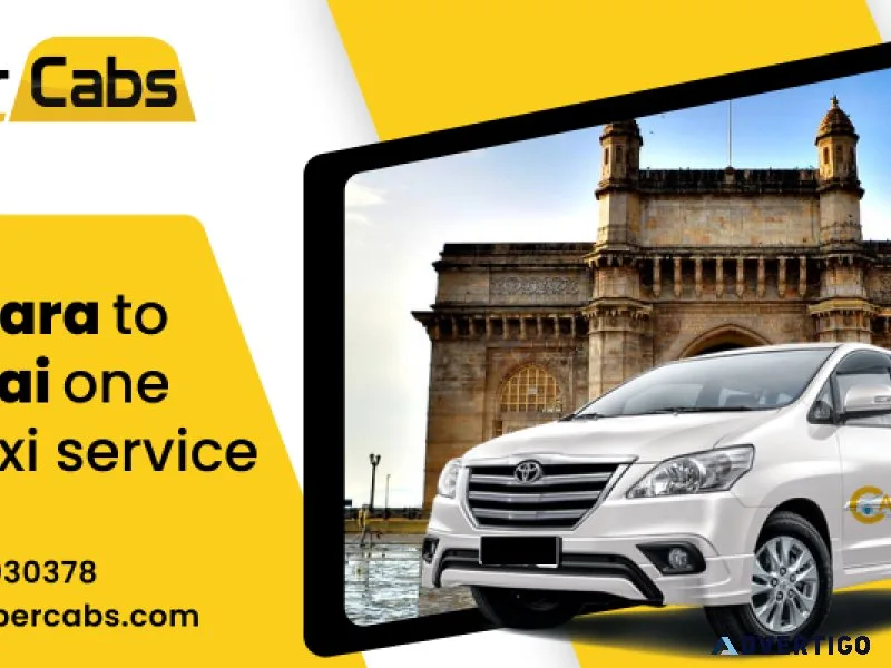 Vadodara to mumbai one way taxi service reliable and convenient