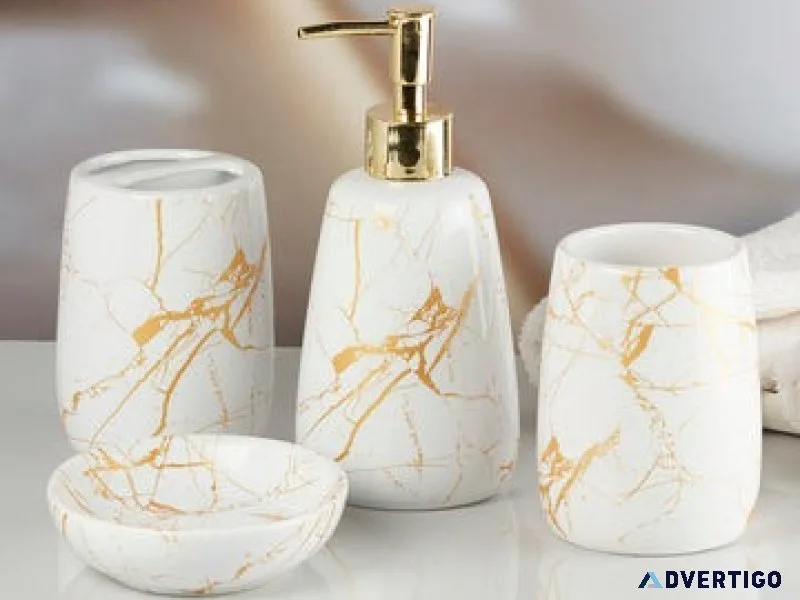 Luxury bathroom accessories set