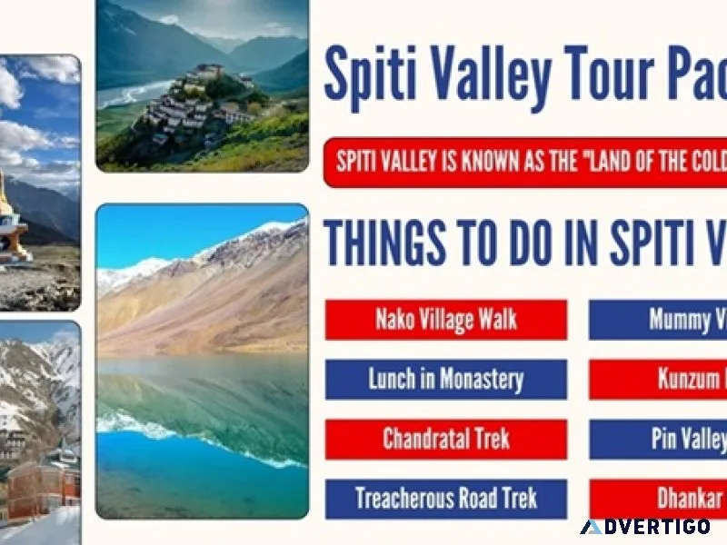 Explore spiti valley with our tour packages