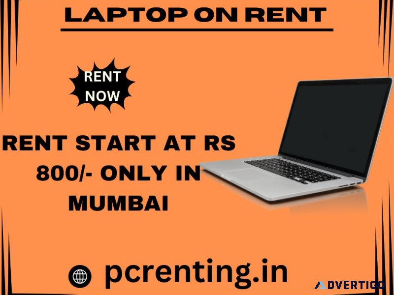 Laptop on rent at rs 800/- only in mumbai