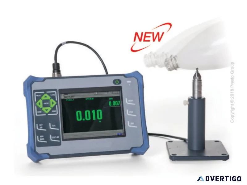 Portable thickness gauge testing
