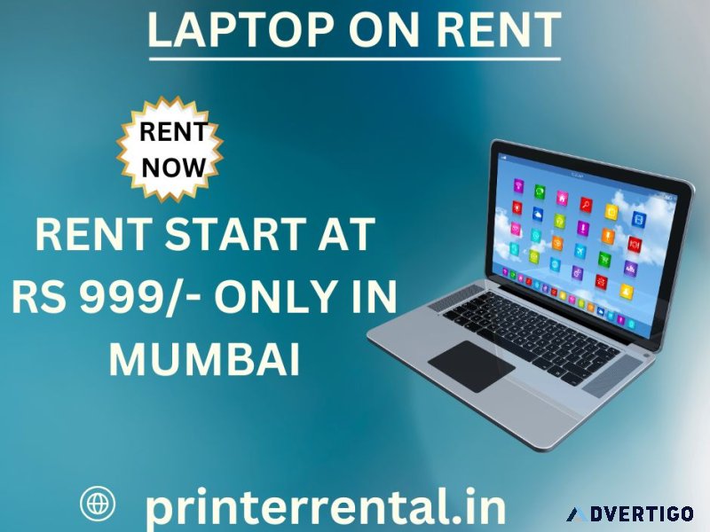 Laptop on rent at rs 999/- only in mumbai