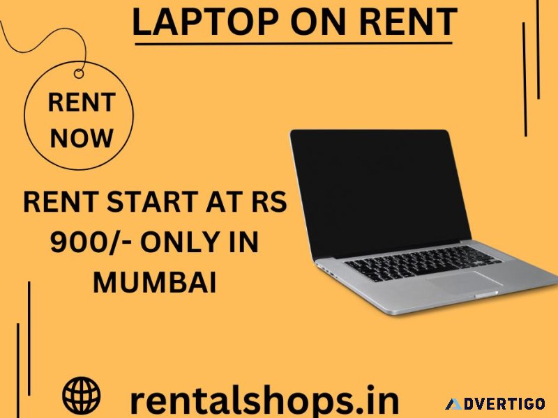 Laptop on rent at rs 900/- only in mumbai