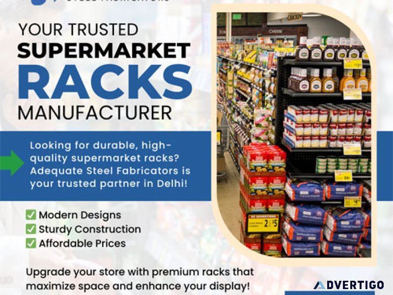 Your trusted supermarket display racks manufacturer in delhi