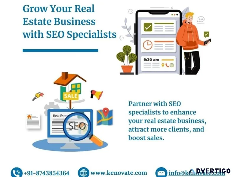 Grow your real estate business with seo specialists