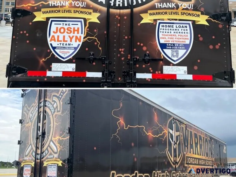 Get noticed with eye-catching commercial truck wraps