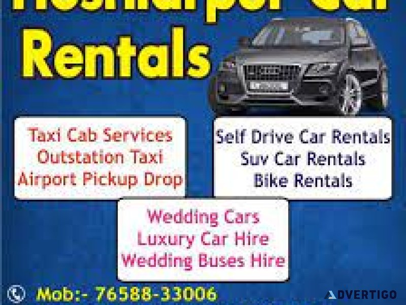 Self drive car rental in punjab hoshiarpur car rentals