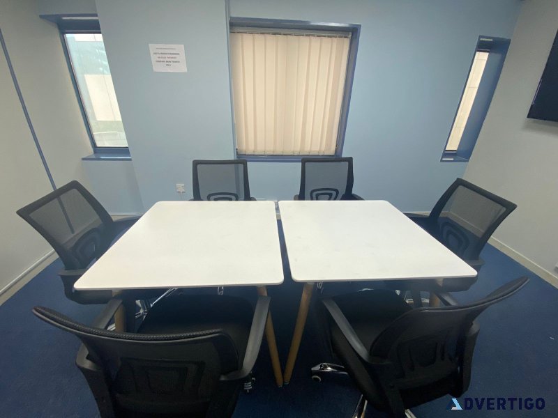 Wooden meeting table