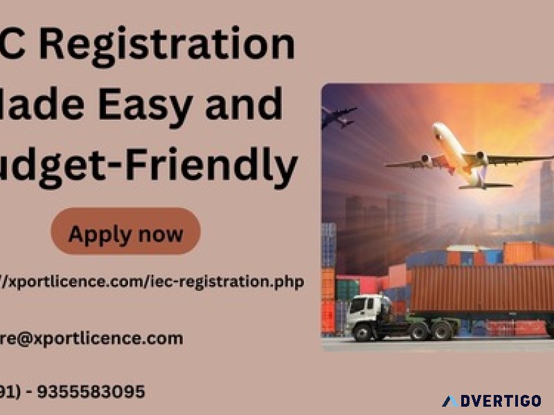 Iec registration made easy and budget-friendly