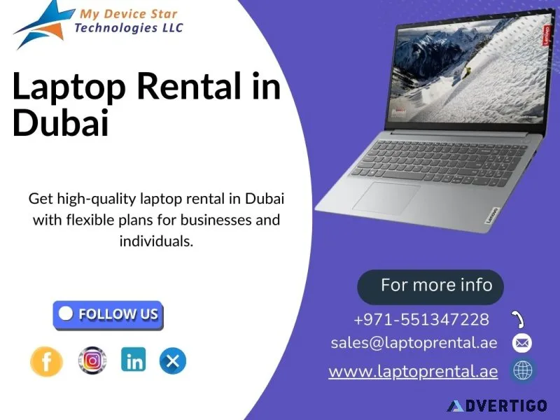Why purchase a laptop in dubai? rent one today