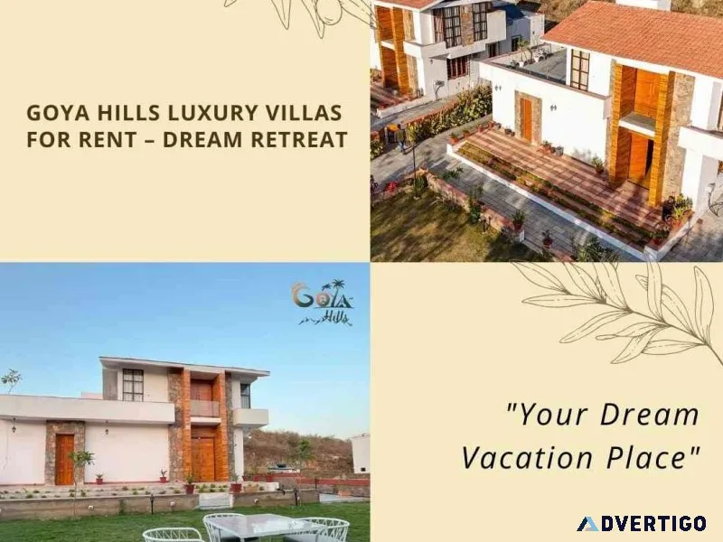 Luxury villas for rent | goya hills