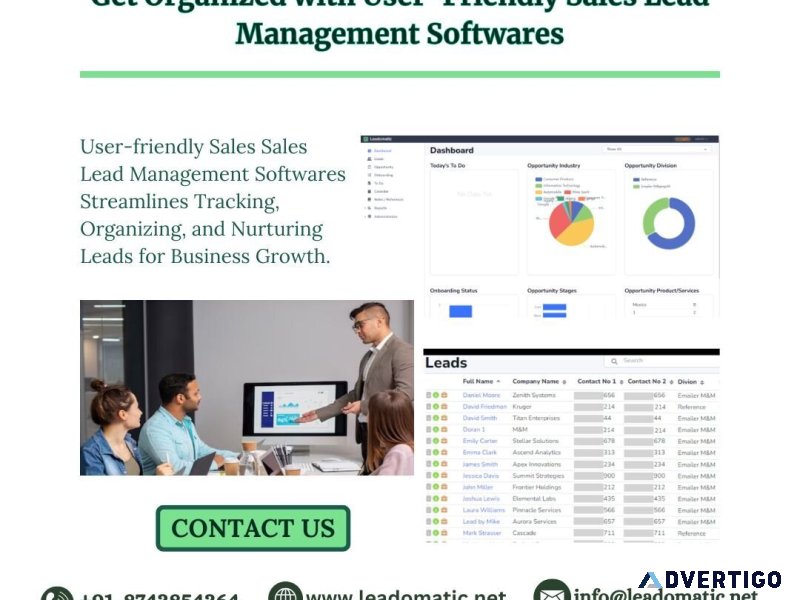 Get organized with user-friendly sales lead management softwares
