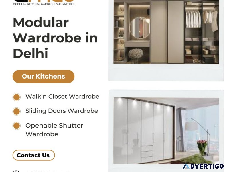 Stylish modular wardrobe in delhi