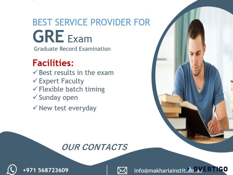 Crack gre exam with high marks with makharia-0568723609