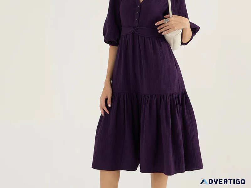 Midi dress for women