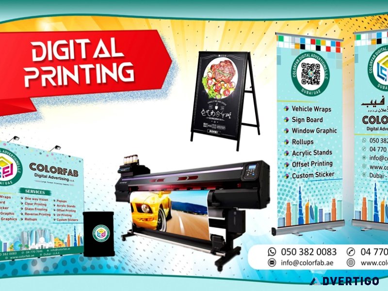 Large format printing & advertising company dubai, uae