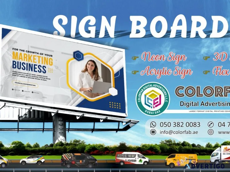 Signboard, signage, 3d sign, flex sign, acrylic sign, neon sign