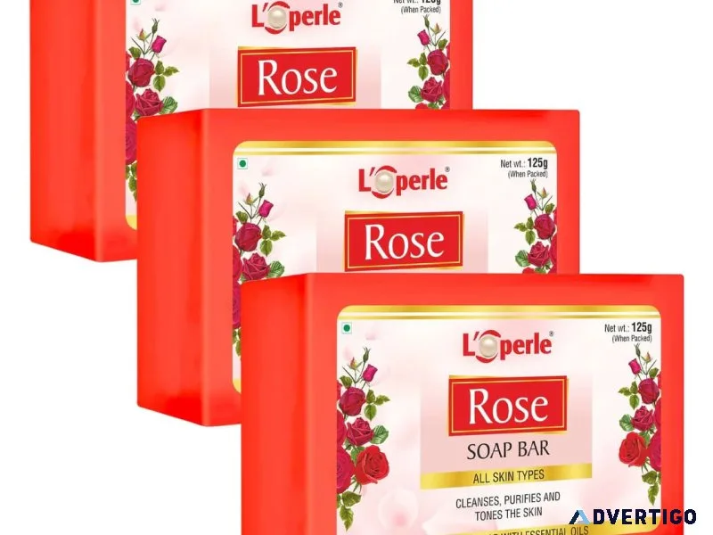 Loperle rose soap bar
