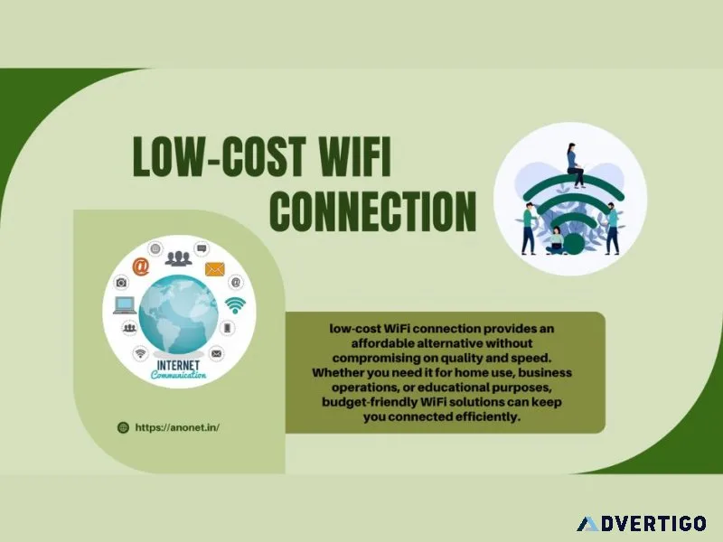 Stay connected with a low cost wifi connection anywhere