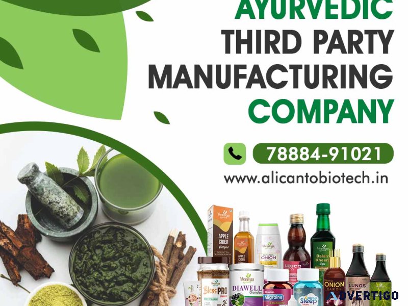 Best ayurvedic third party manufacturing company