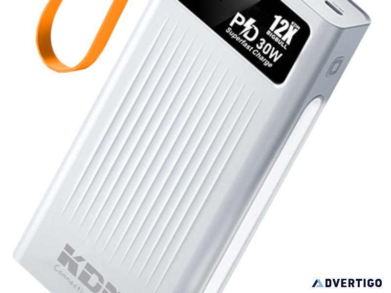 Stay charged anywhere with kdm mobile power banks