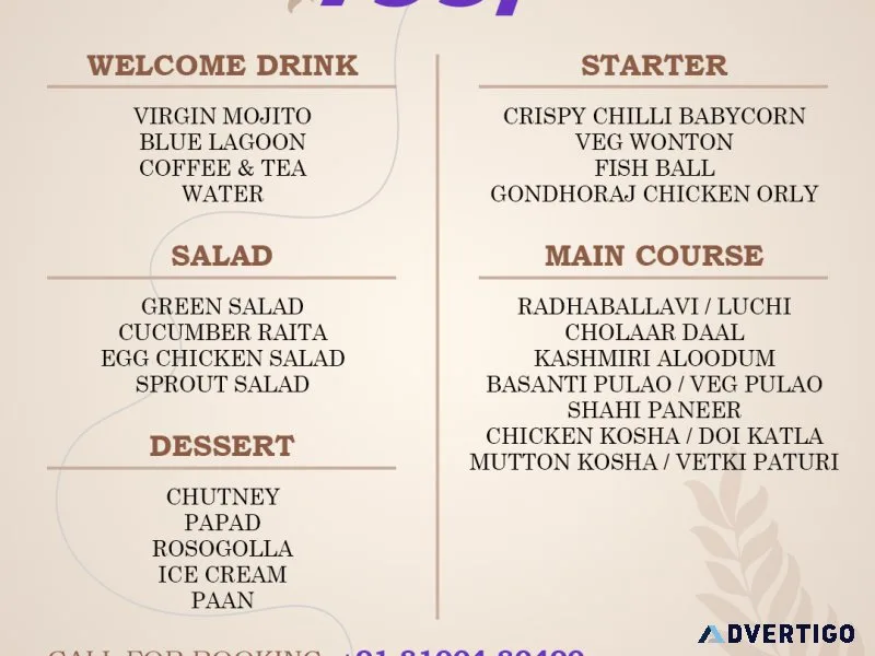 Best catering service provider in kolkata | benfish revelry