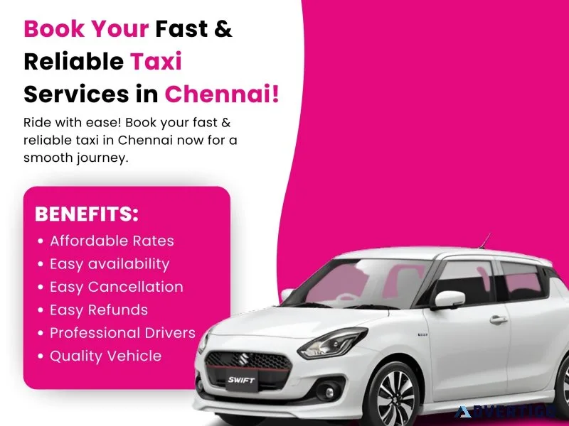 Book your fast & reliable taxi services in chennai