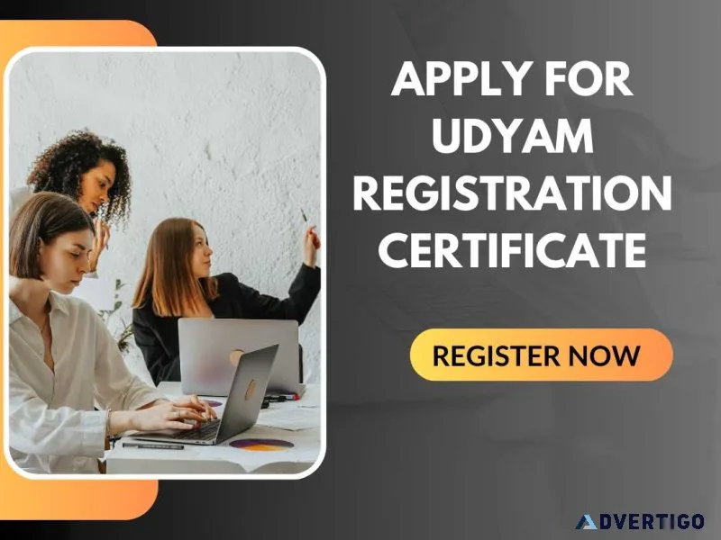 Apply for udyam registration certificate