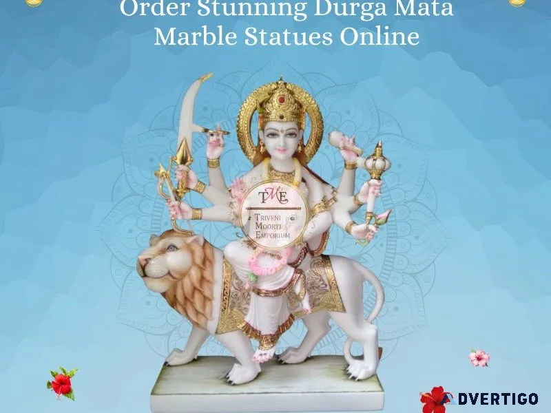 Order stunning durga mata marble statues online