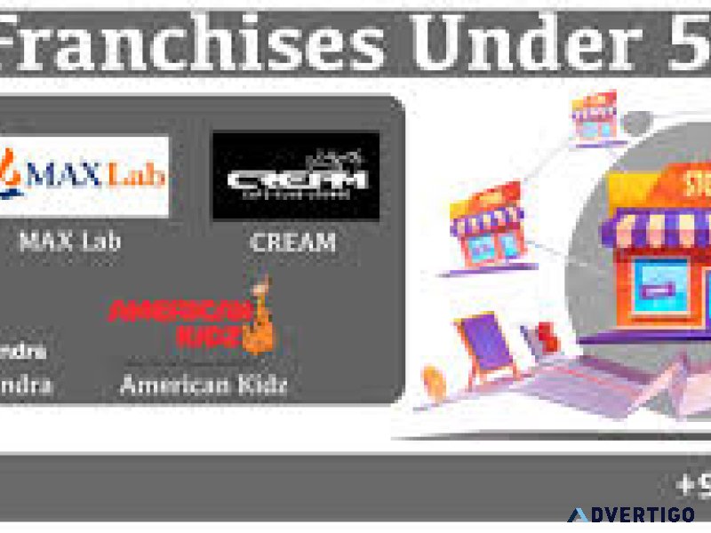 Top franchise opportunities in india under 5 lakh
