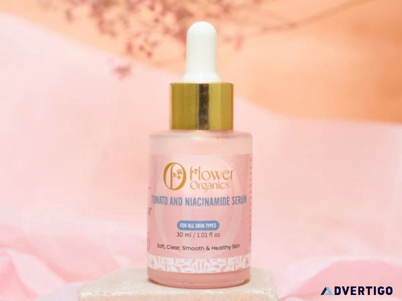 Tomato & niacinamide serum – bright & even skin in every drop