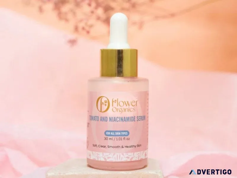 Tomato & niacinamide serum – bright & even skin in every drop