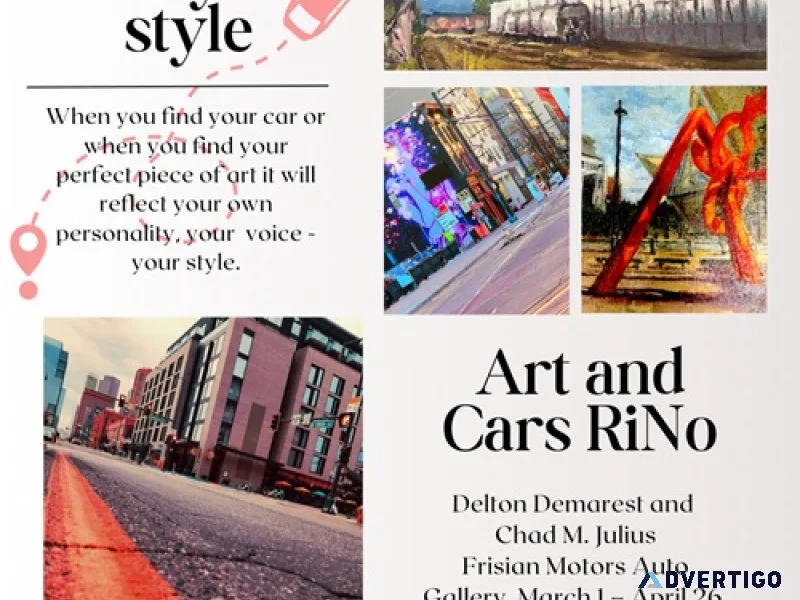Launch party for arts & cars in rino with chad julius