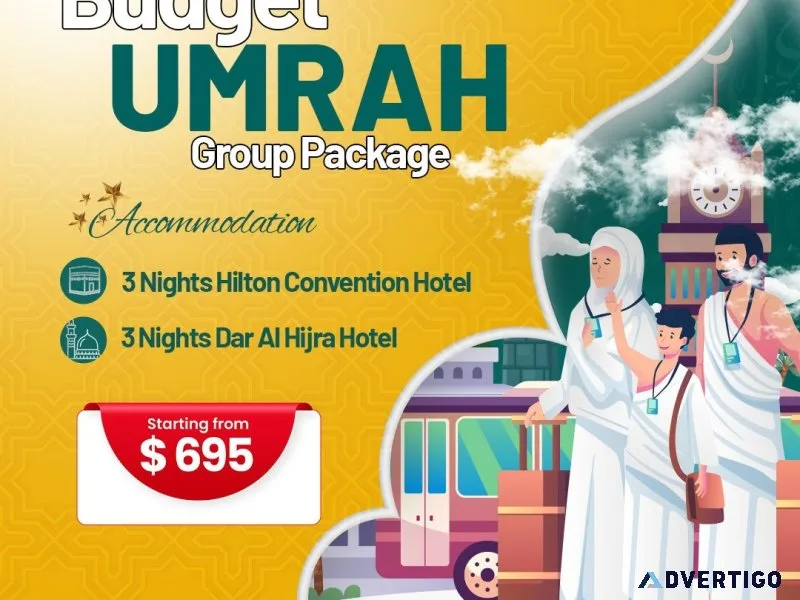 Get 6 night economy budget-friendly umrah package – book now