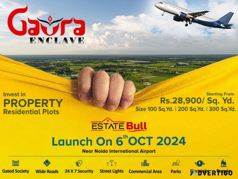 Invest in prime plots near jewar airport – gaura enclave