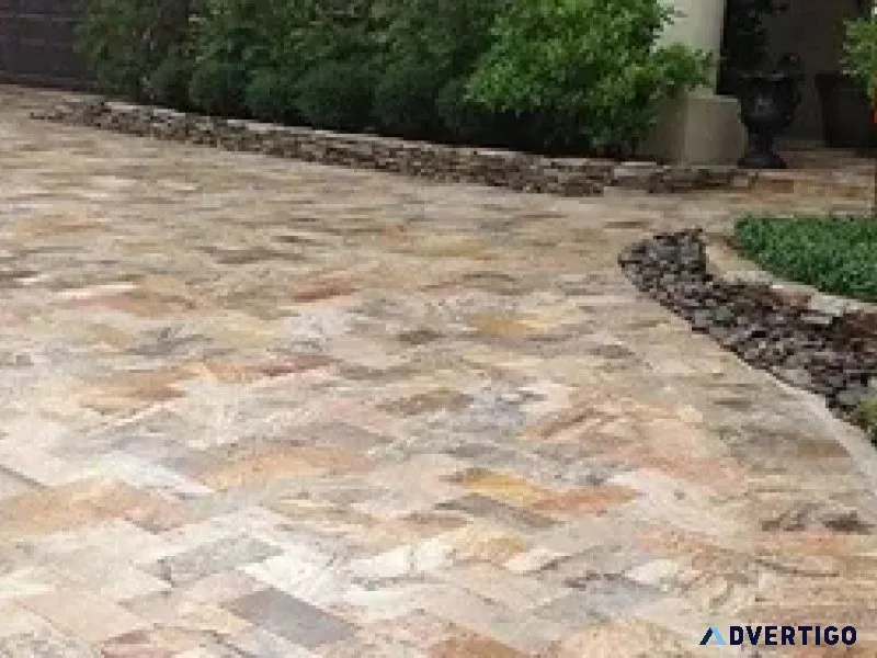 Get durability and beauty together with travertine driveway
